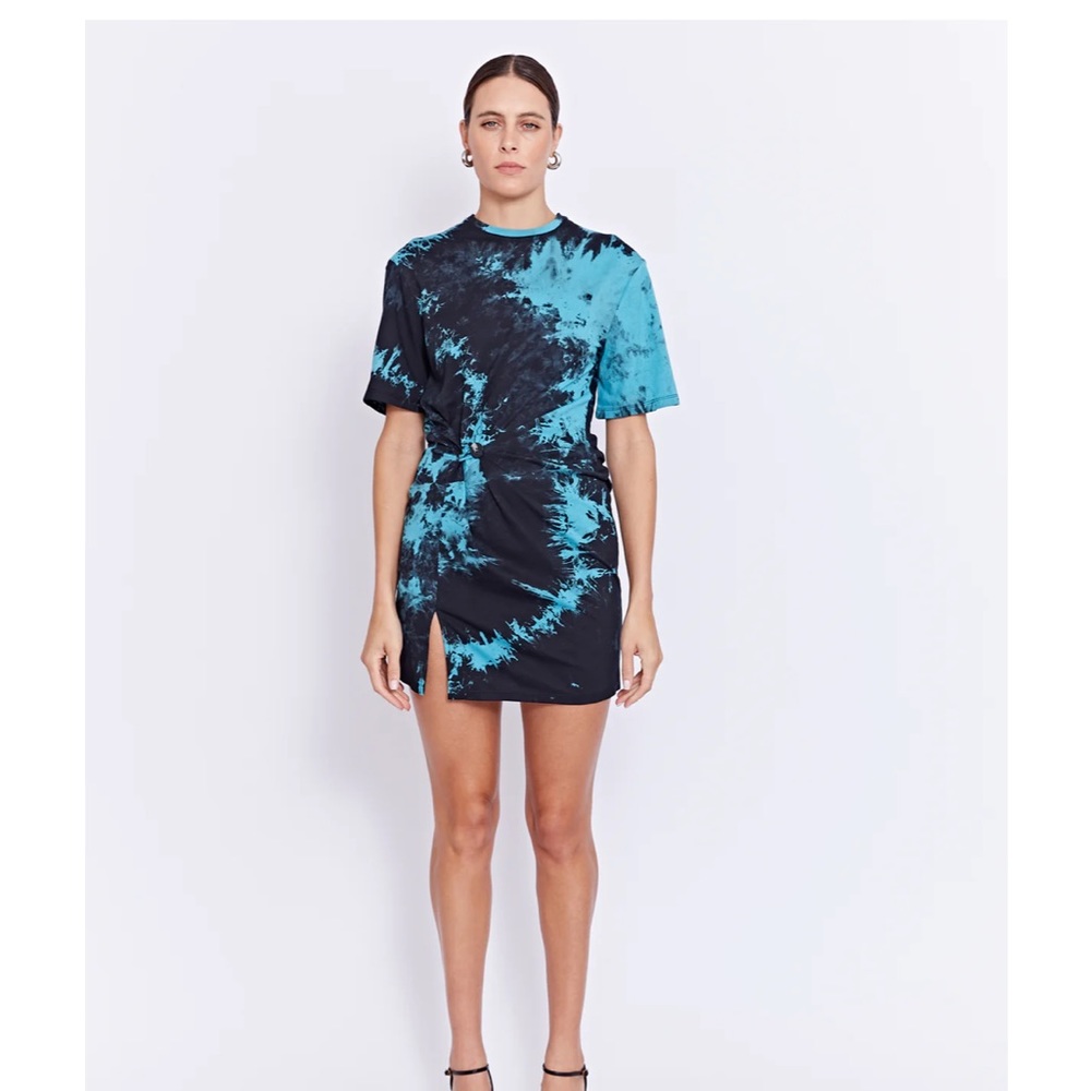 NWT Tie-Dye Blue and Black Women's Dress